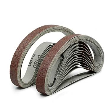 Imagem de 10 pcs 10 * 330mm Cinto de lixamento 40-320 grão cinto de lixadeira de óxido de alumínio para polimento YYDFPIIA (Grit : 10Pcs P120)