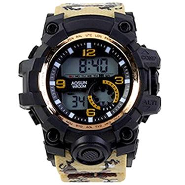 Imagem de Relógio de Pulso Masculino Digital Tela Led Design Esportivo Moda Casual Camuflado Estilo Militar (C3)