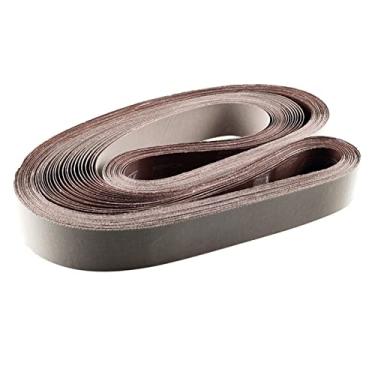 Imagem de 10 pcs alumina cinto abrasivo 2100 × 50mm pano macio lixamento cintos p1200 polimento de aço inoxidável rebelamento YYDFPIIA
