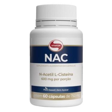 Imagem de Nac Aminoácidos N-Acetil e L-Cisteína Vitafor 60 Cápsulas