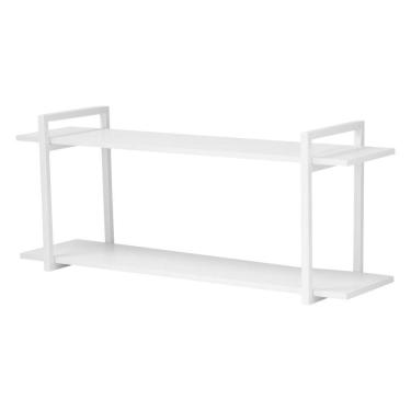 Imagem de Nicho Sala e Quarto Branco com Prateleiras Branco 120cm
