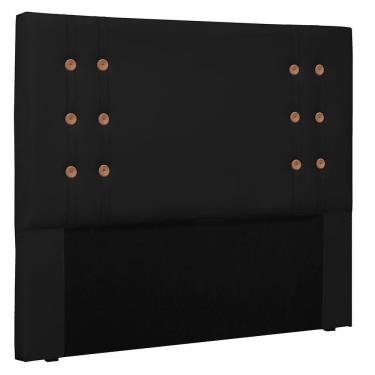 Imagem de Cabeceira Casal 1,40m Genova Corano Preto
