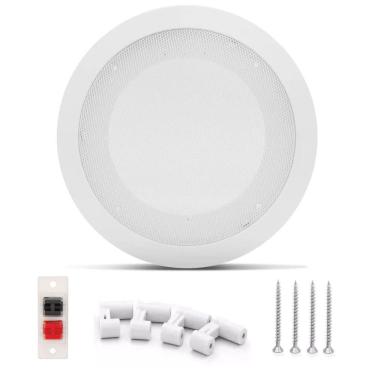 Imagem de BASE ARANDELA DE TETO DE METAL PARA ALTO FALANTE 6" GESSO - 1 PEÇA
