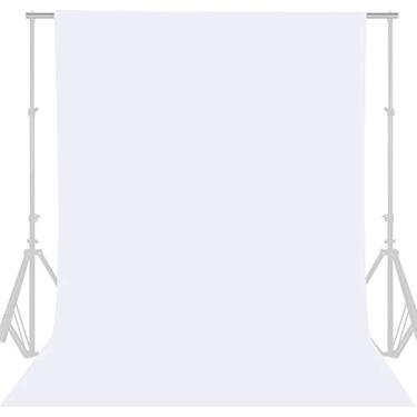 Imagem de GFCC Pano de fundo branco de 2,5 m x 3 m para fotografia cabine de fotos pano de fundo para sessão de fotos cortina de festas de gravação de vídeo