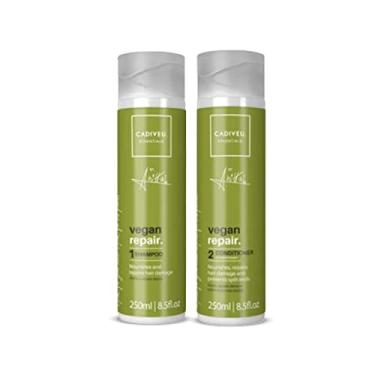 Imagem de CADIVEU Kit Shampoo e Condicionador Vegan Repair By Anitta, Essentials
