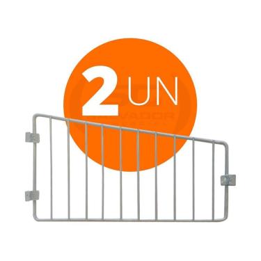 Imagem de KIT - 2 Divisórias para Cestos 30cm Branco New Plus - SA Gôndolas