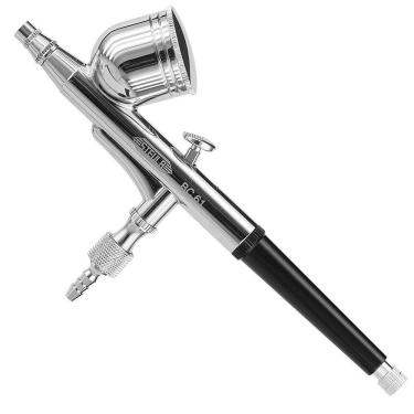 Imagem de Pistola Aerografo  Bico 0,3 mm Dupla Ação - BC61 - Steula