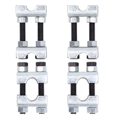 Imagem de Tbest Mini compressor de mola helicoidal, 4 peças, compressor de mola de bobina ajustável de 2 vias, espaçador de mola de aço carbono, ferramenta ajustadora de amortecedores ajustável