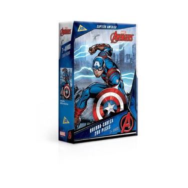 Imagem de Quebra-Cabeca 200 Pecas Capitao America - Marvel Avengers Toyster