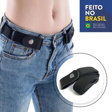 Imagem de Cinto Sem Fivela Unissex Conforto e Praticidade Preto