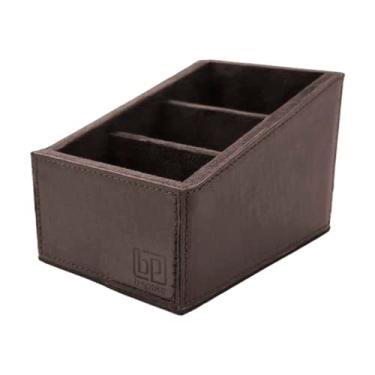 Imagem de Porta Controle Remotos - WorkSpace - b-spoke Brasil - Couro Legítimo (Tabaco)