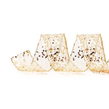 Imagem de Fita Natalina Nude/glitter 1un 6,30cmx9,14mts 1206797