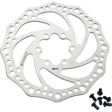Imagem de Rotor de freio de disco de bicicleta Teyssor 140 mm 160 mm 180 mm 203 mm com 6 parafusos adequados para bicicleta de estrada Mountain Bike BMX MTB, 160MM