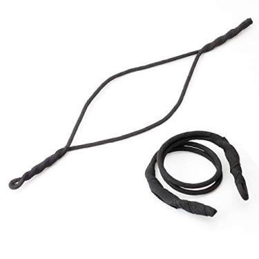 Imagem de 6 peças simples para fazer coque de rabo de cavalo modelador de coque para mulheres e meninas, preto