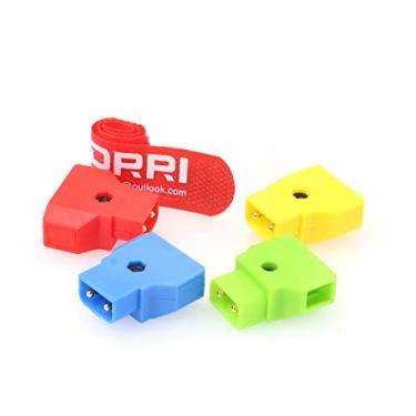 Imagem de DRRI 5 x peças coloridas PowerTap Kit D-Tap Plug macho DIY para DSLR Rig Cabo de alimentação V-Mount Anton Bateria
