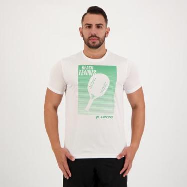 Imagem de Camiseta Lotto Beach Tennis Graf Branca