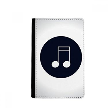 Imagem de Doubled-demiquaver Notas musicais Porta-passaporte Notecase Burse Carteira Capa para cartão, Multicolorido.