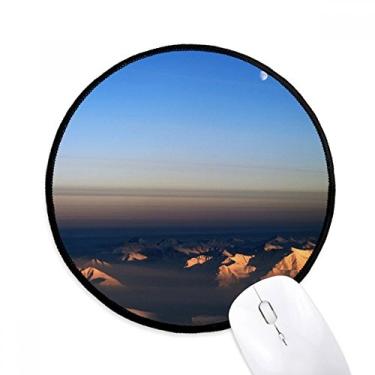 Imagem de DIYthinker Tapete de mouse esplêndido de cenário natural para mesa de escritório tapete redondo para computador