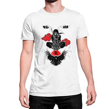 Imagem de Camiseta T-Shirt Itachi Uchiha o Ninja Traidor Naruto Cor:Branco;Tamanho:GG;Gênero:Unissex