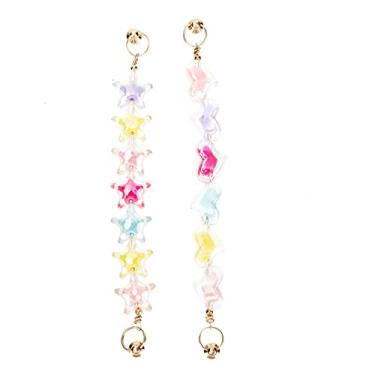 Imagem de Suporte seguro decoração de queda decoração de telefone estrela criativa com contas pendurado para corda móvel anti-correia correntes resistência forma de aperto acessório feminino corrente coração capa dedo starp