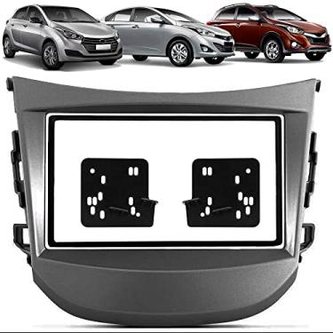 Imagem de Moldura HB20 2012 ate 2019 Sem Som 2 Din Preto Sem som de fábrica Expex EPX 107 - JP