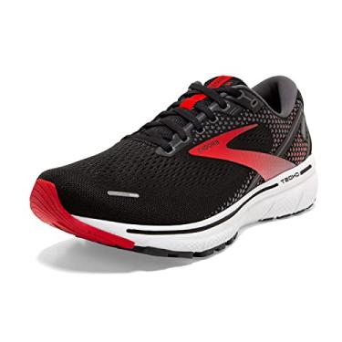 Imagem de Brooks Tênis de corrida masculino Ghost 14 Neutral, Preto/vermelho/branco., 8 Narrow