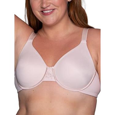 Imagem de Vanity Fair Sutiã redutor feminino Beauty Back Smoothing, minimiza a linha do busto até 3,8 cm, bojos não acolchoados até a altura, Quartzo transparente, 38G