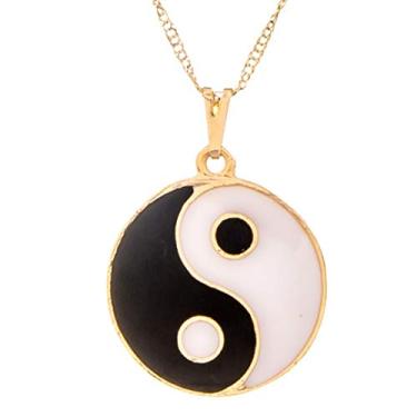 Imagem de Colar Yin Yang 22mm - Sunshine Cristais Cor:Ouro