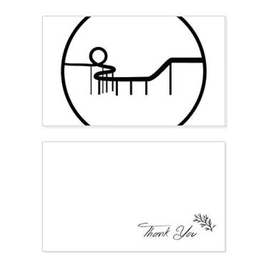 Imagem de Contorno do parque de diversões da montanha-russa, cartão de agradecimento, papel de aniversário, agradecimento de casamento