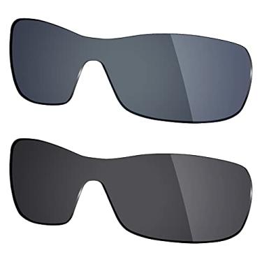 Imagem de 2 pares de lentes polarizadas de substituição da Mryok para óculos de sol Oakley Antix – Opções
