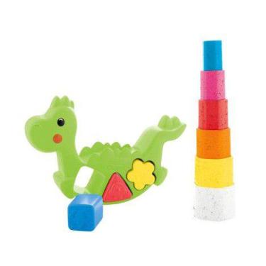 Imagem de Brinquedo De Encaixar Lino Leaning Dino Chicco - 10 Peças