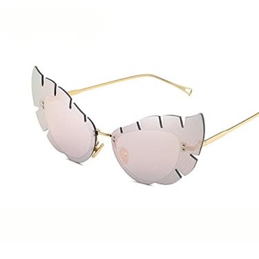 Imagem de Óculos de gradiente espelho Uv400 Driving Eye Leaf Steampunk Óculos de sol fotocromáticos para mulheres e homens 1