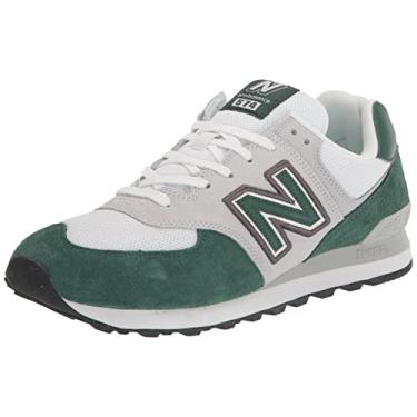 Imagem de New Balance Tênis masculino 574 V2, Verde/real, 11
