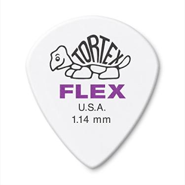 Imagem de Jim Dunlop Palhetas de guitarra brancas Tortex Flex Jazz III, 1,14 mm, (468R1.14)