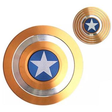 Imagem de Hand Spinner Capitão América Gold Shield - Mega Block Toys