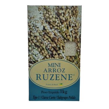 Imagem de Kit 6X: Mini Arroz Polido Curto Ruzene 1kg