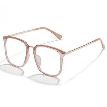 Imagem de Óculos de computador anti-bloqueio de luz azul para mulheres óculos anti-fadiga ocular óculos de jogos para homens champanhe