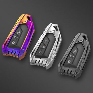 Imagem de LAVIYE Carro liga de zinco chave capa protetora, para VW Volkswagen Golf 8 2020 Skoda Octavia A8 2021 SEAT Leon MK4 Capa Fob Acessórios Chaveiro