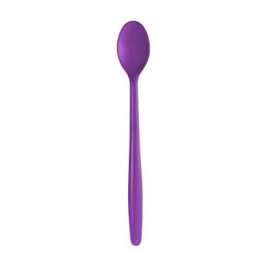 Imagem de Colher Longa Roxa Açai Descartável 50 Unidades