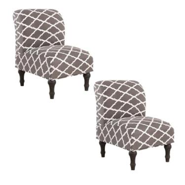 Imagem de Capa de cadeira sem braços, capa elástica para cadeira, chinelo impresso, capas protetoras de móveis para sala de jantar, hotel (Color : Style 3, Size : 2)