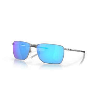 Imagem de Óculos de Sol Oakley Ejector 0OO4142 414204 Tam 58 / Prata - Lentes Prizm Sapphire