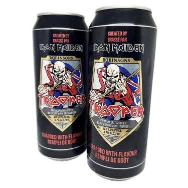 Imagem de 2 Cerveja Trooper Uk Iron Maiden Importada Premium 500Ml