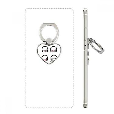 Imagem de Suporte universal para fone de ouvido colorido com estampa de ouvir música