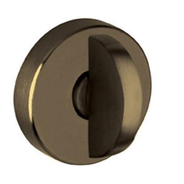 Imagem de Baldwin 6750 Fechadura interior e de entrada com placa traseira para portas de 6,35 cm, preto acetinado