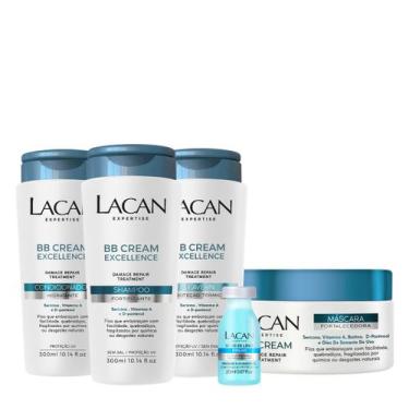 Imagem de Kit Lacan Bb Cream Excellence Shampoo Condicionador Máscara Leave-In E