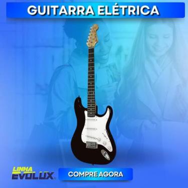 Imagem de Guitarra Elétrica Preta E Branca Descubra O Poder Da Música Com Este I