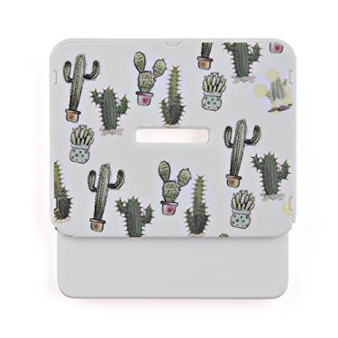 Imagem de Corta Pac Naxos – Abridor de Embalagens Longa Vida, Sachês e Sacos Plásticos com Ímã Decorativo de Geladeira com Porta-Recados – Prático, Seguro e Estampas Sortidas Tema: Cactos.