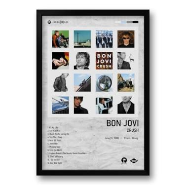 Imagem de Quadro Álbum Spotify Crush - Bon Jovi - 40x60cm