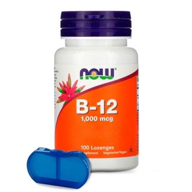 Imagem de Vitamina B-1.2. Ácido Fólico NowFoods 100Past + Porta Cápsulas