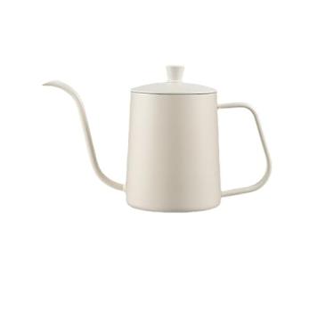 Imagem de 350MLChaleira de café pescoço de ganso café derramando pote de água de aço inoxidável cafeteira com bico longo e estreito, infusor de chá derramador de vinho para fazer café (bege)/1364